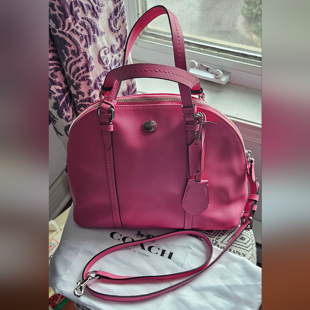 Never used Coach Dome Crossbody/handbag In Pink Bubblegum